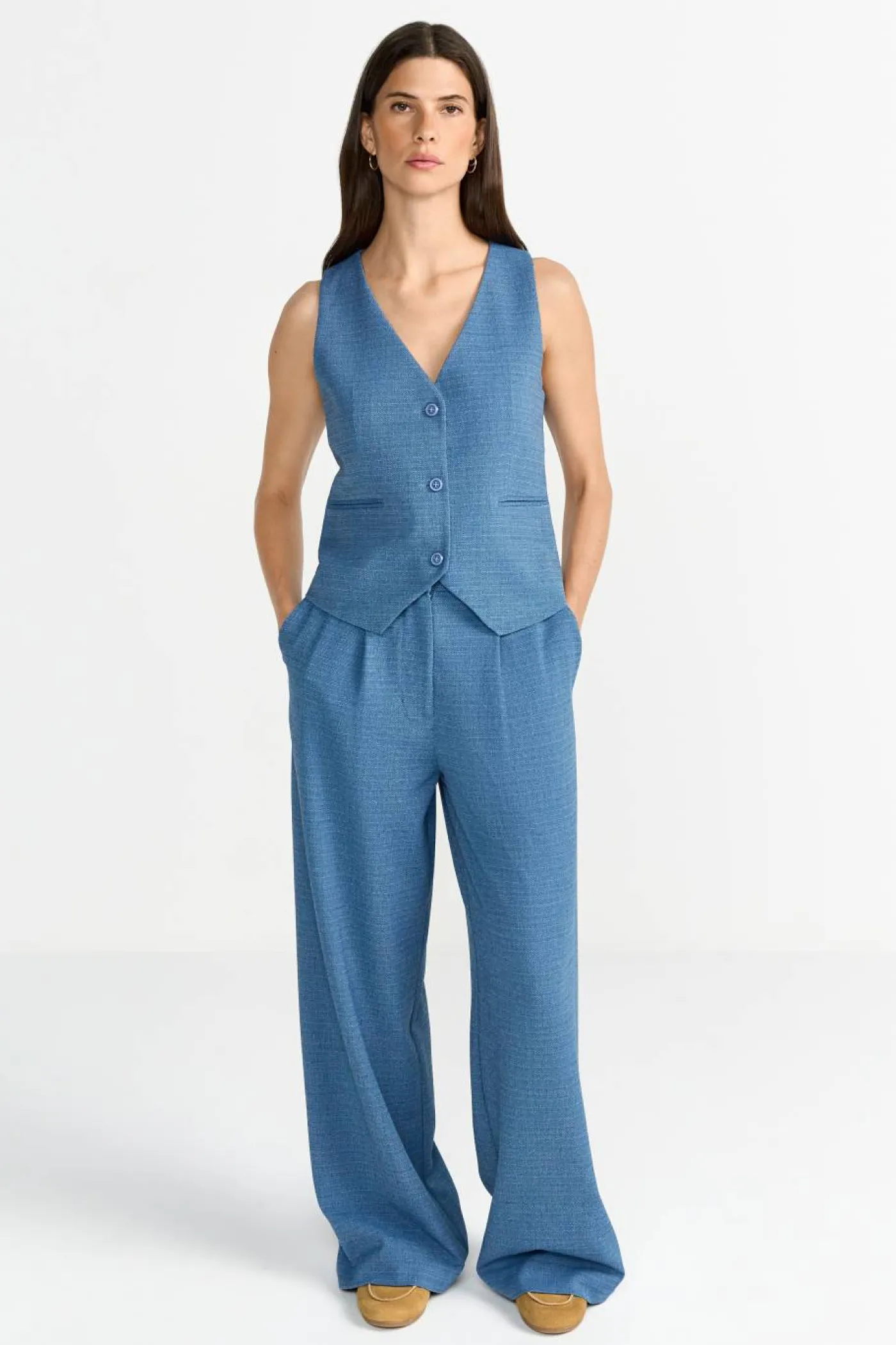 Weste "Blue Melange"