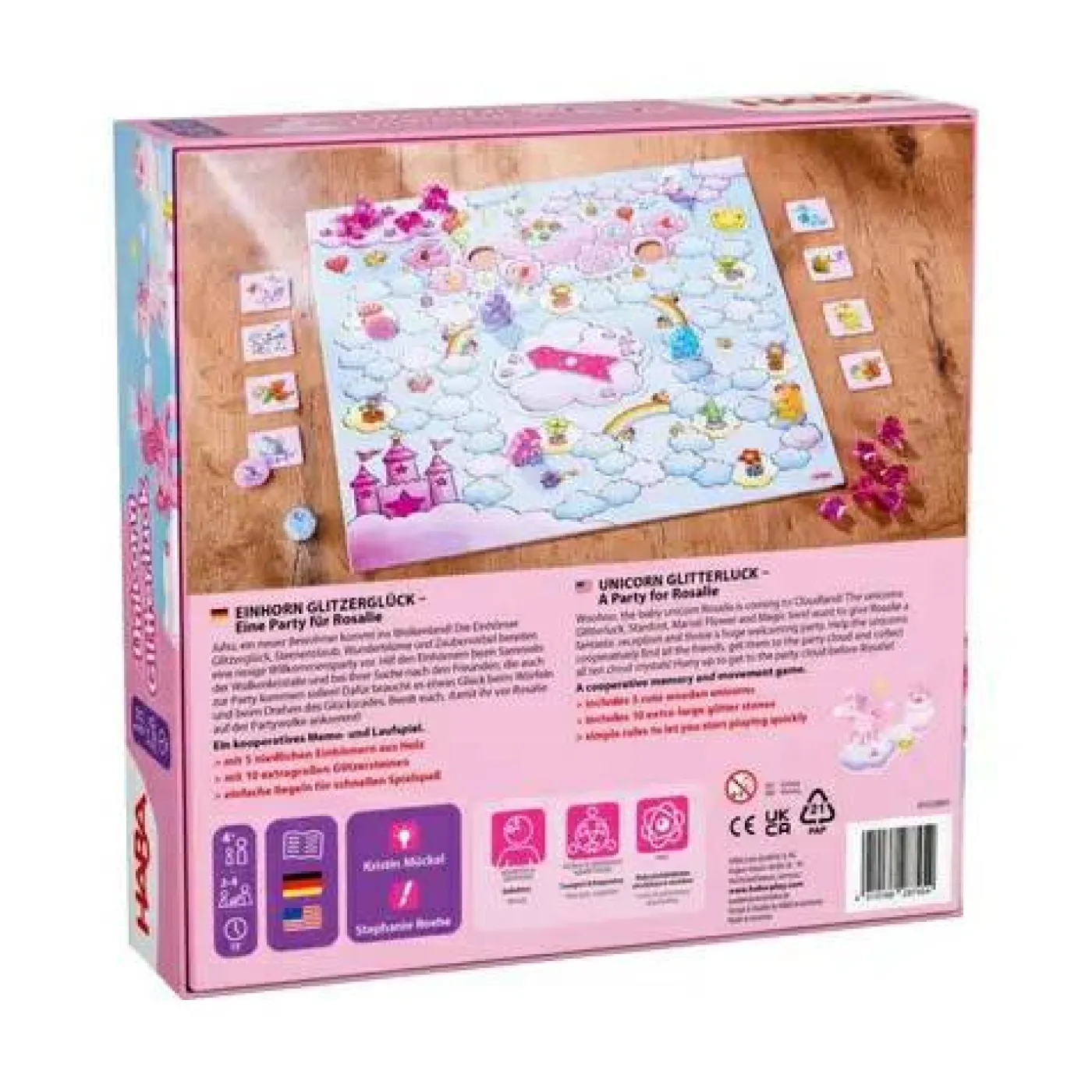Wettlaufspiel "Einhorn Glitzerglück"