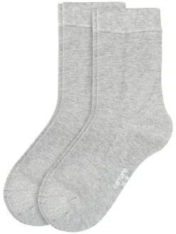Women Basic silky feeling Socks 2p