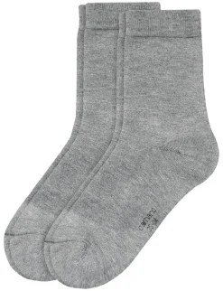 Women Basic silky feeling Socks 2p