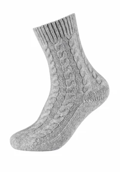 Women cosy cable stitch Socks 1p