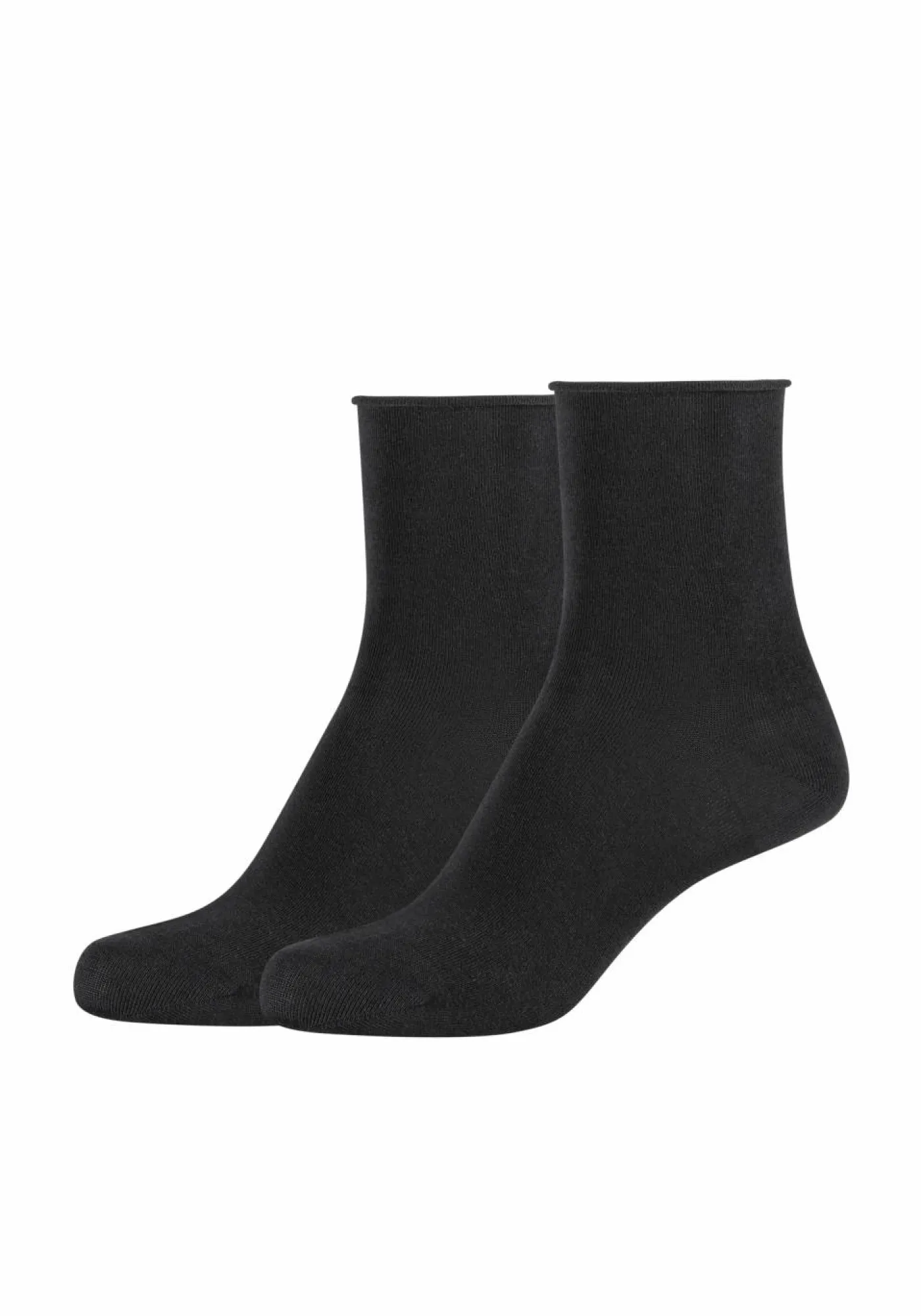 Women cotton fine rolled cuff Socks 2p