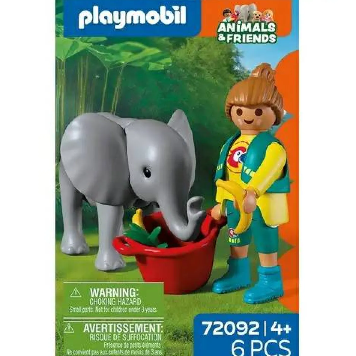Zoo: Elefantenbaby und Pflegerin